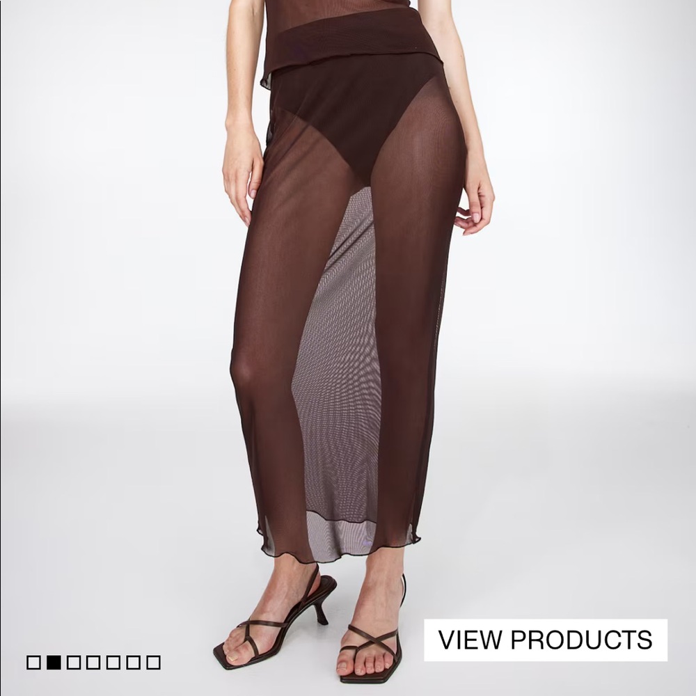HM Sheer Mesh Skirt- NWT